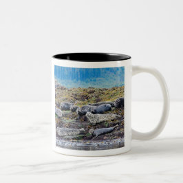 Caneca De Café Em Dois Tons Família Sea Lion