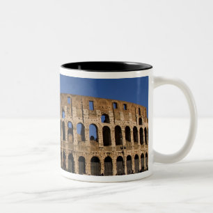 Caneca De Café Em Dois Tons Famoso Coliseu em Roma Itália Marco 2