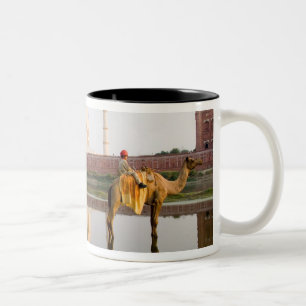 Caneca De Café Em Dois Tons Famoso templo Taj Mahal mundial local de sepultame