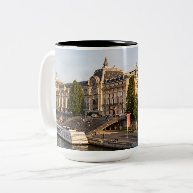 Caneca De Café Em Dois Tons Famous Musée d'Orsay - Paris, França, Europa (Frente Esquerda)