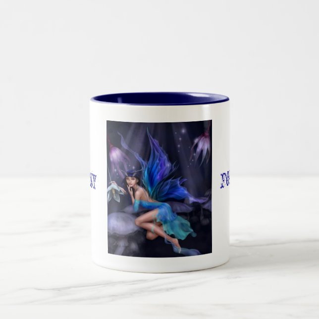 Caneca De Café Em Dois Tons Fantasia para sempre (Centro)