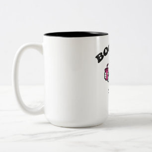 Caneca De Café Em Dois Tons Fantasma BOO-JEE – Design Engraçado de Halloween B