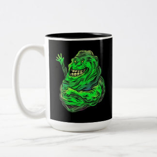 Caneca De Café Em Dois Tons Fantasma Verde! Mug Café De Dois Tons