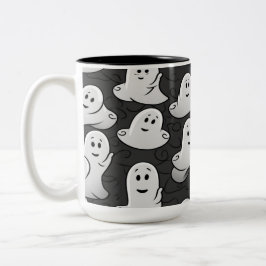 Caneca De Café Em Dois Tons Fantasmas Amigáveis
