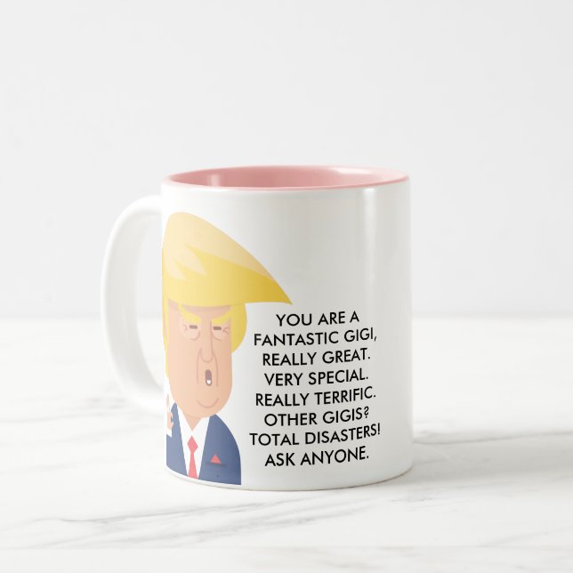 Caneca De Café Em Dois Tons Fantástico Gigi Mug (Frente Esquerda)