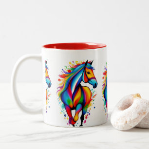 Caneca De Café Em Dois Tons Fantasy Horse Art Mug