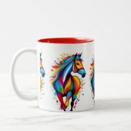 Caneca De Café Em Dois Tons Fantasy Horse Art Mug