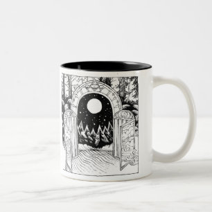 Caneca De Café Em Dois Tons Fantasy Landscape Mug