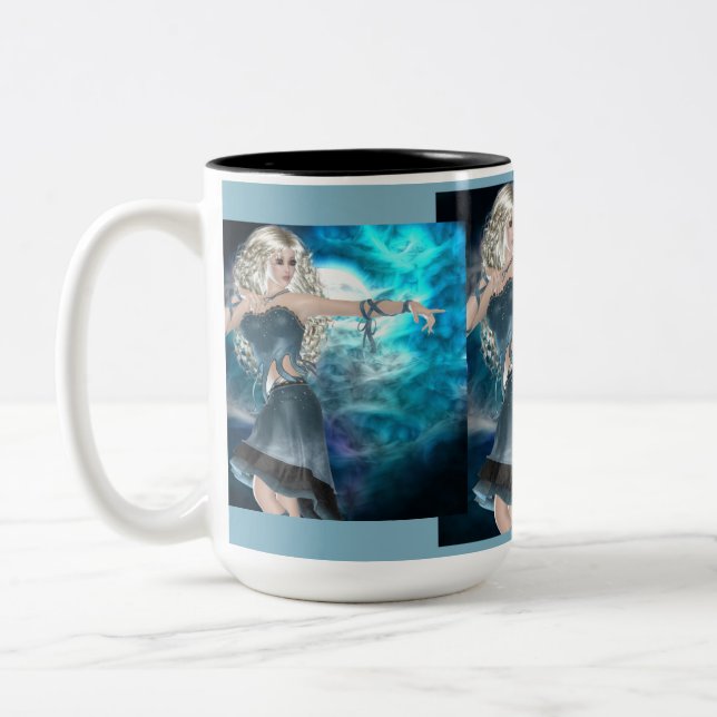 Caneca De Café Em Dois Tons Fantasy Sky Siren (Esquerda)