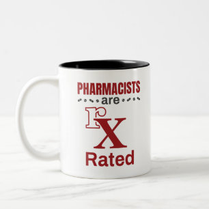 Caneca De Café Em Dois Tons Farmacêuticos Engraçados Classificam rX