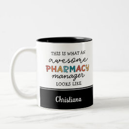 Caneca De Café Em Dois Tons Farmacovigilância Personalizada Engraçado