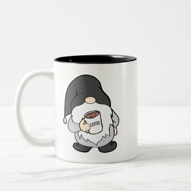 Caneca De Café Em Dois Tons Farmhouse Gnome com Lumpy Coffee Mug (Esquerda)