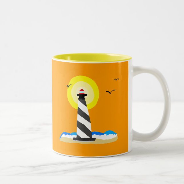 Caneca De Café Em Dois Tons Farol (Direita)