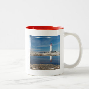 Caneca De Café Em Dois Tons Farol   Canadá da angra de Peggy