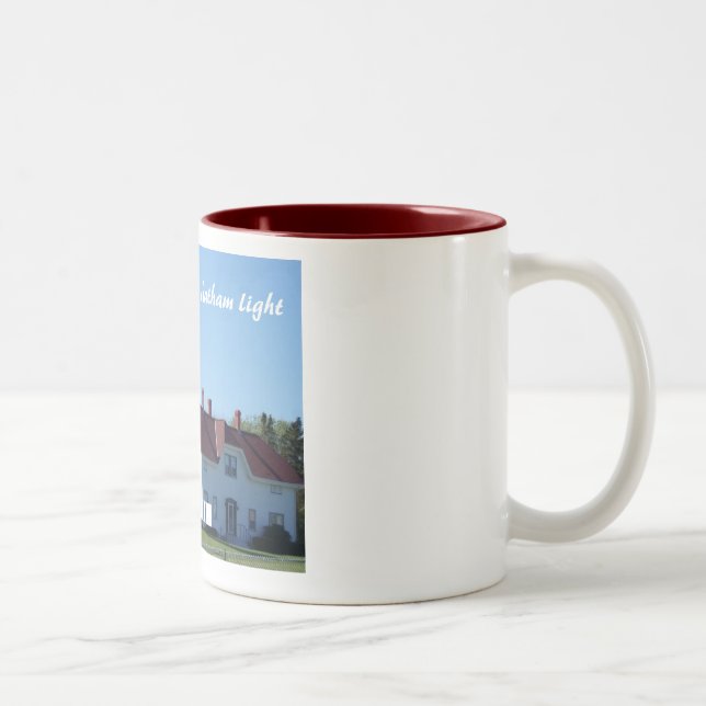 Caneca De Café Em Dois Tons Farol de Chatham (Direita)