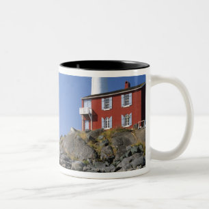 Caneca De Café Em Dois Tons Farol de Fisgard no Fort Rodd Hill