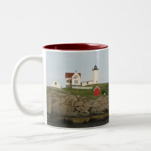 Caneca De Café Em Dois Tons Farol do Nubble, York, Maine