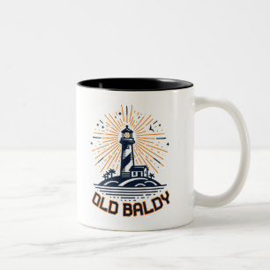 Caneca De Café Em Dois Tons Farol Old Baldy ao Nascer do Sol