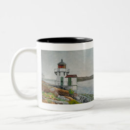Caneca De Café Em Dois Tons Farol Ponta Squirrel