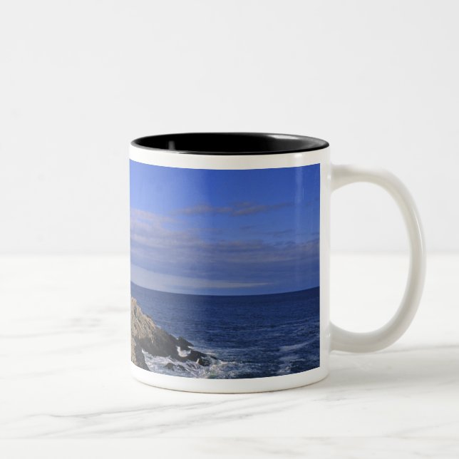Caneca De Café Em Dois Tons Farol Portland Head Light Maine (Direita)