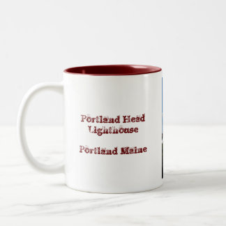 Caneca De Café Em Dois Tons Farol principal de Portland