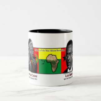 Caneca De Café Em Dois Tons farthers da revolução da África Ocidental