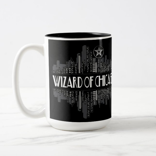 Caneca De Café Em Dois Tons Fãs do Mago de Chicago Dresden (Esquerda)