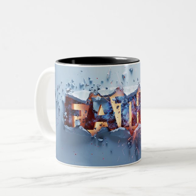 Caneca De Café Em Dois Tons Father (Frente Esquerda)