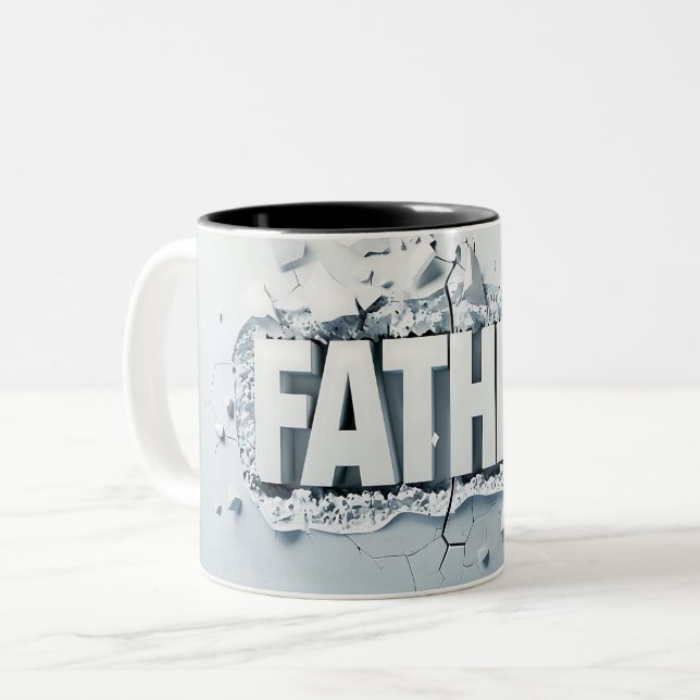 Caneca De Café Em Dois Tons Father (Frente Esquerda)