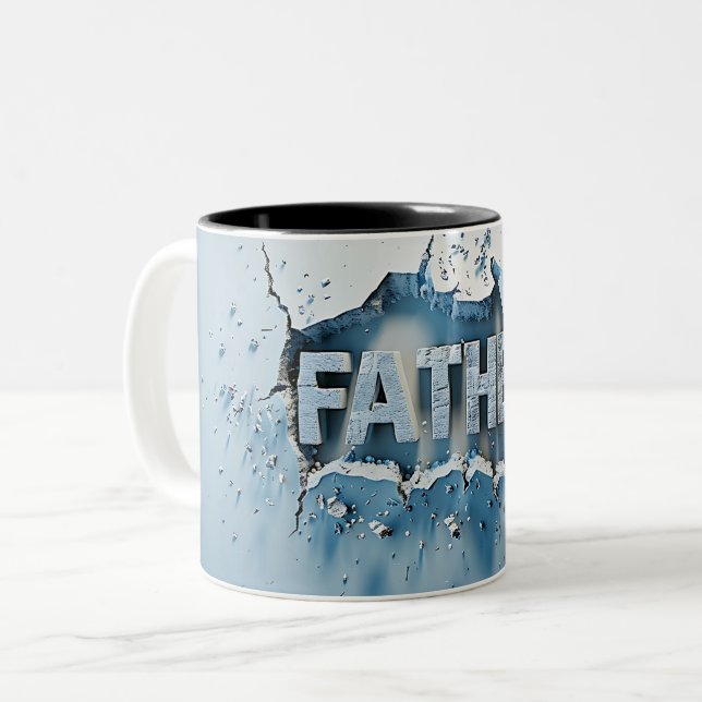 Caneca De Café Em Dois Tons Father (Frente Esquerda)