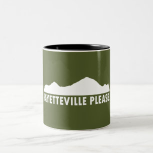 Caneca De Café Em Dois Tons Fayetteville Arkansas, por favor