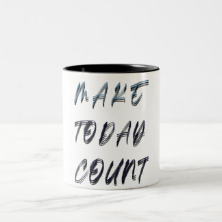 Caneca De Café Em Dois Tons fazer contagem de hoje