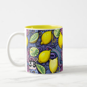 Caneca De Café Em Dois Tons Fazer Limonada