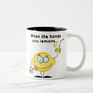 Caneca De Café Em Dois Tons Fazer Limonada