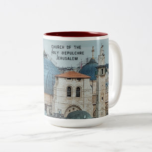 Caneca De Café Em Dois Tons Fé cristã religiosa foto antiga