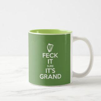 Caneca De Café Em Dois Tons Feck ele - harpa