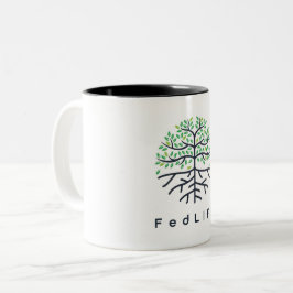 Caneca De Café Em Dois Tons FedLIFE 11 oz.