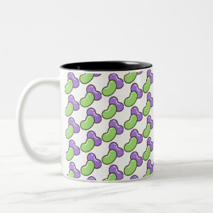 Caneca De Café Em Dois Tons feijão gelado