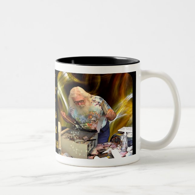 CANECA DE CAFÉ EM DOIS TONS FEITICEIRO DE COMPUTADOR (Direita)