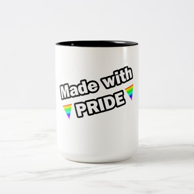 Caneca De Café Em Dois Tons Feito com Orgulho (Centro)