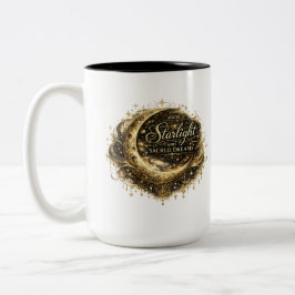Caneca De Café Em Dois Tons Feito de Luz Estelar e Sonhos Sagrados