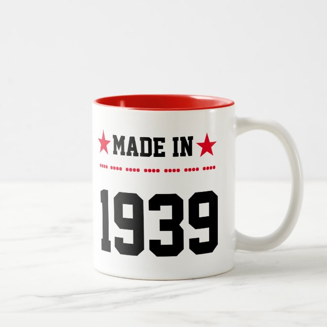 Caneca De Café Em Dois Tons Feito em 1939 (Direita)