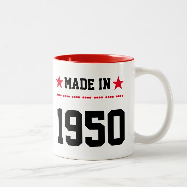 Caneca De Café Em Dois Tons Feito em 1950 (Direita)