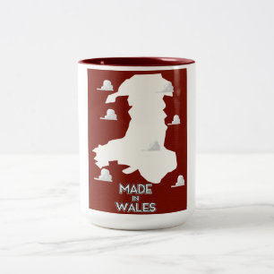 Caneca De Café Em Dois Tons Feito no País de Gales
