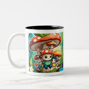 Caneca De Café Em Dois Tons "Felicidade em Greenwood"