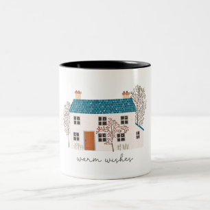 Caneca De Café Em Dois Tons Felicitações de Natal