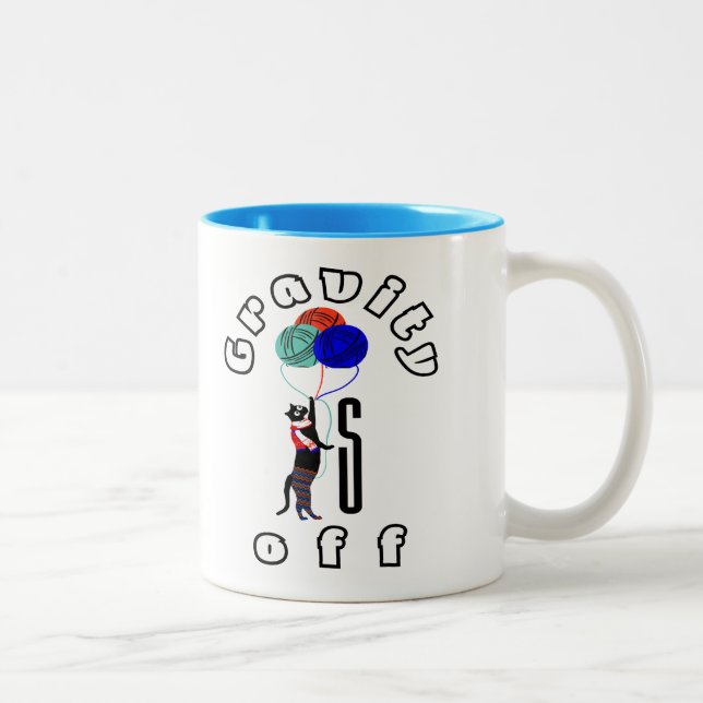 Caneca De Café Em Dois Tons Feline Fun (Direita)