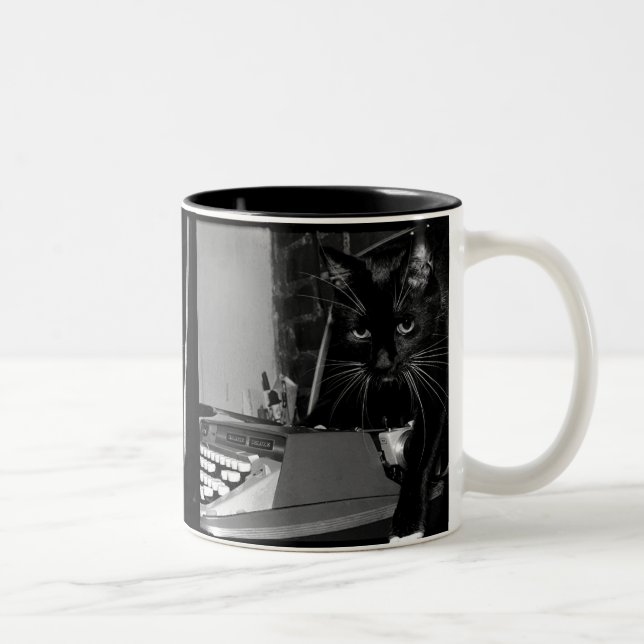 Caneca De Café Em Dois Tons Felix o gato (Direita)