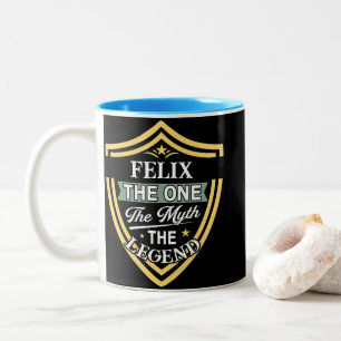 Caneca De Café Em Dois Tons Félix O Um O Mito A Lenda