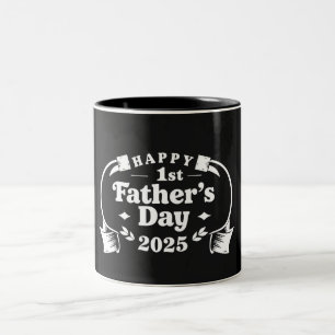 Caneca De Café Em Dois Tons Feliz 1rua Dia do Pai 2025 Mug